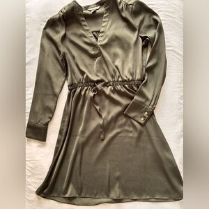 Dark Green H&M long sleeve dress